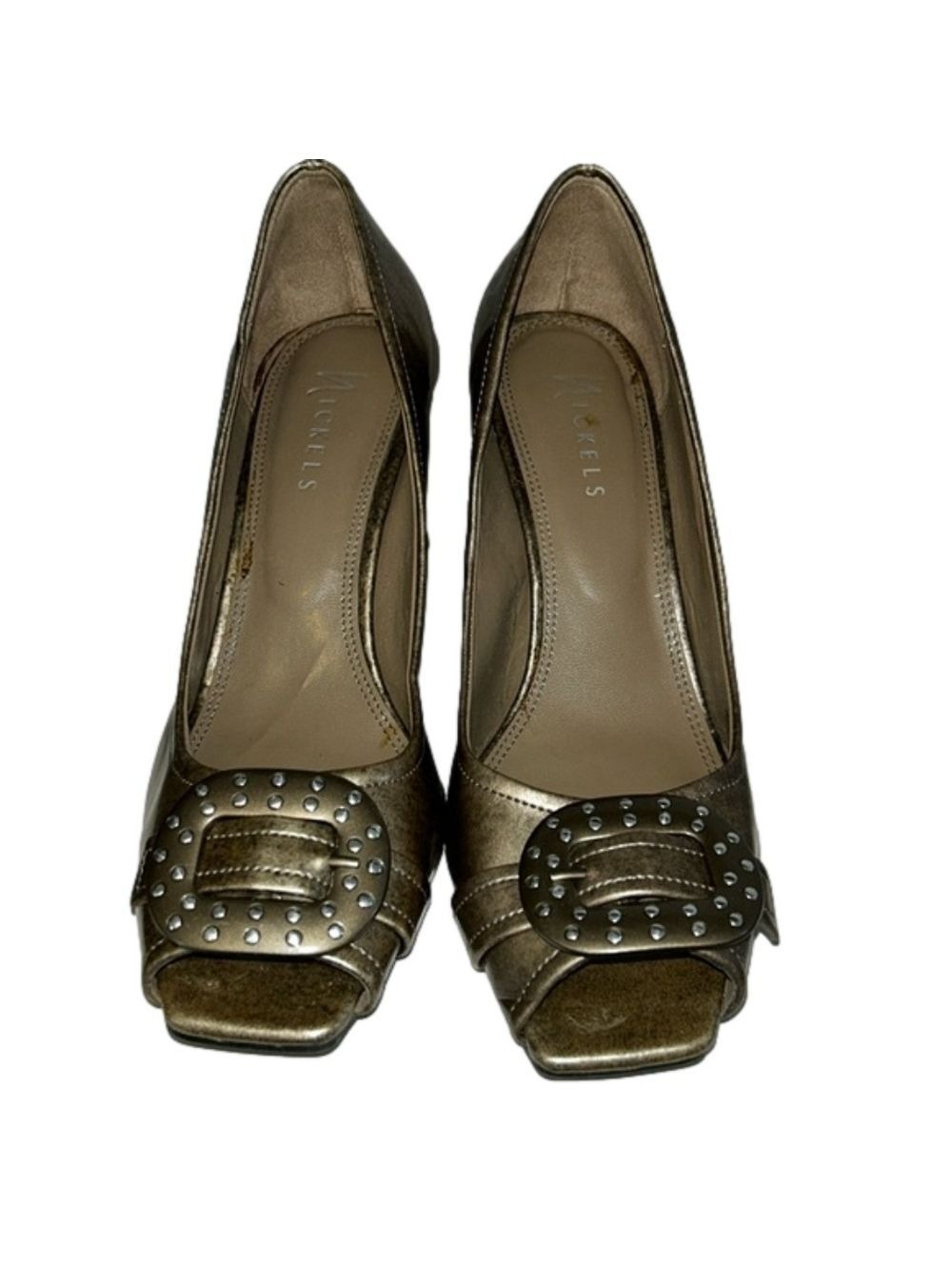 Fun, Stacked Heel, Peep Toe: Size 8